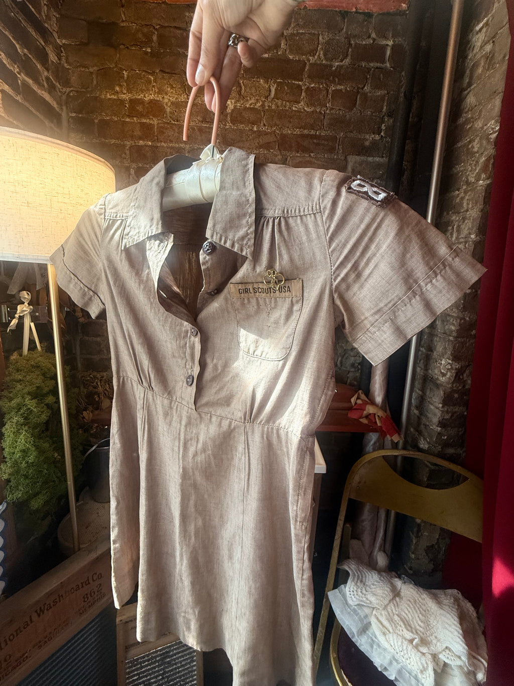 1950s Official Girl Scouts USA Uniform Dress