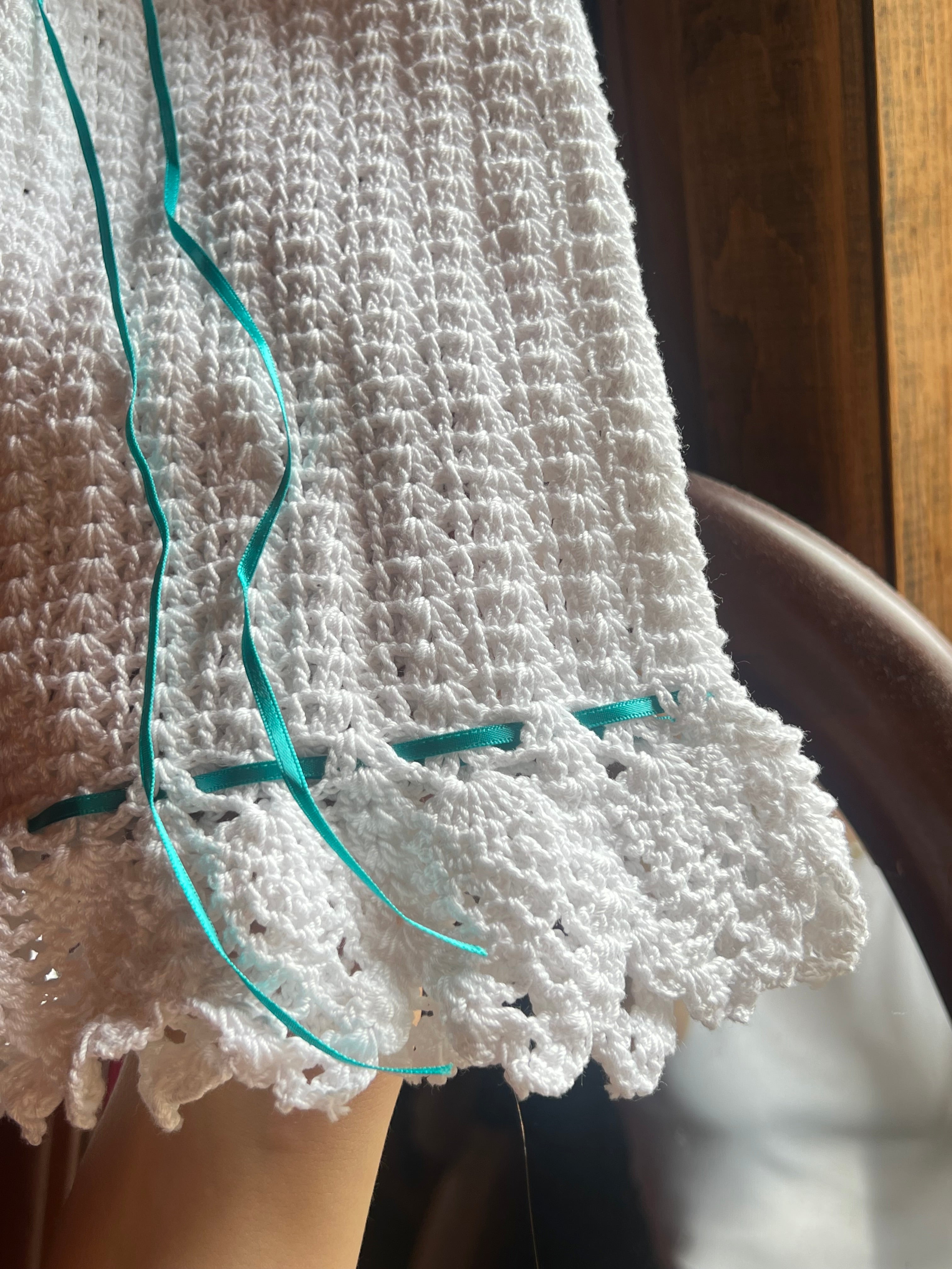 Victorian Hand-Crocheted Heirloom Baby Dress