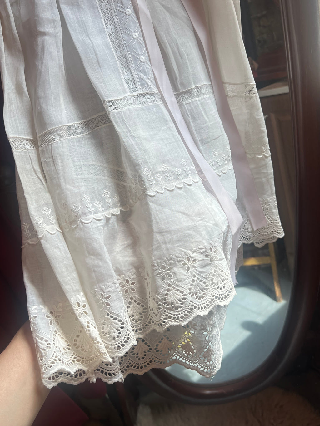Victorian Pink Ribbon Butterfly Garden Dress
