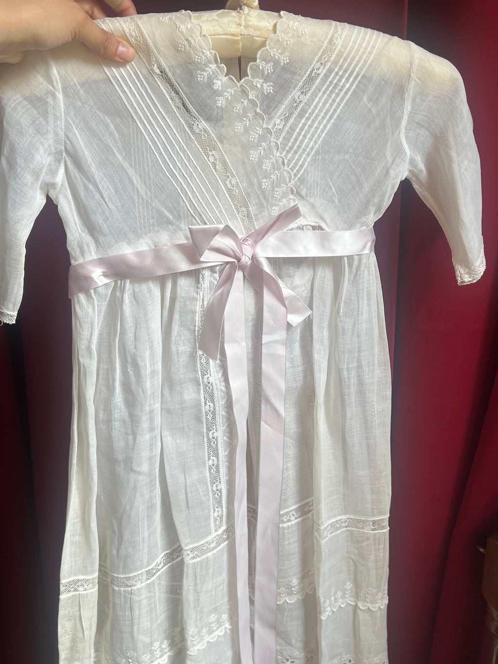 Victorian Pink Ribbon Butterfly Garden Dress