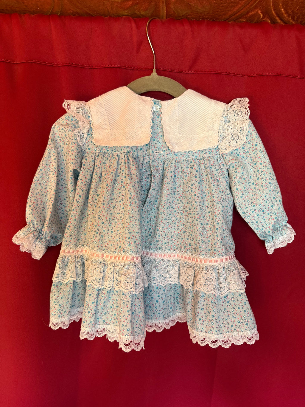 1980s Bluebell Garden Gunne Sax Baby Dress