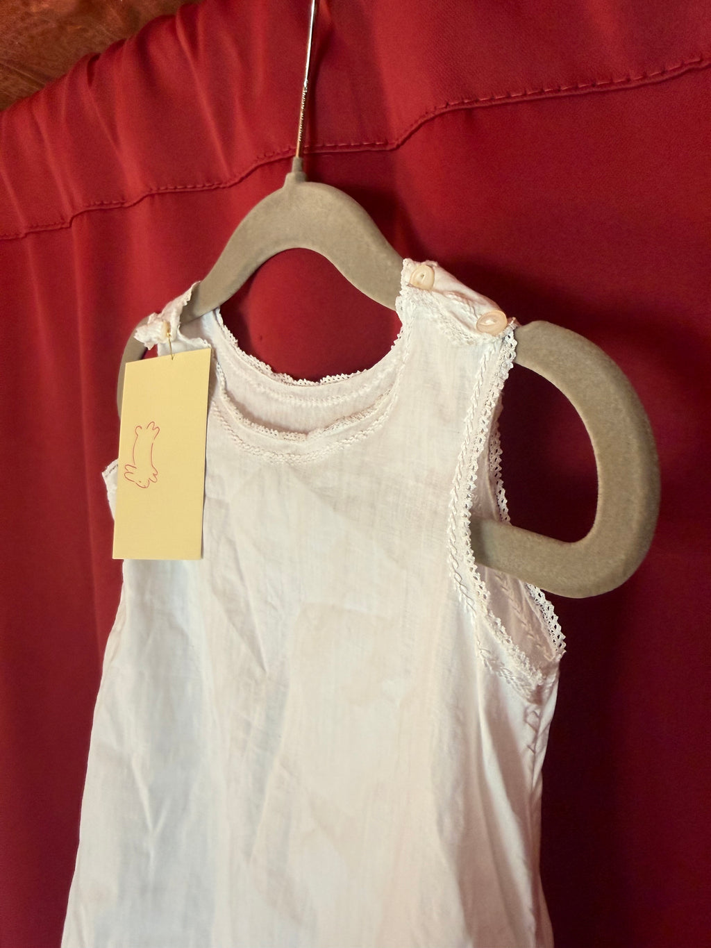 Victorian White Cotton Baby Underdress