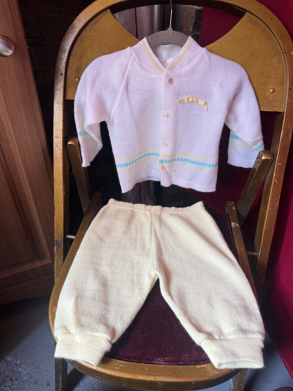 Pastel Spring Morning Knit Baby Set