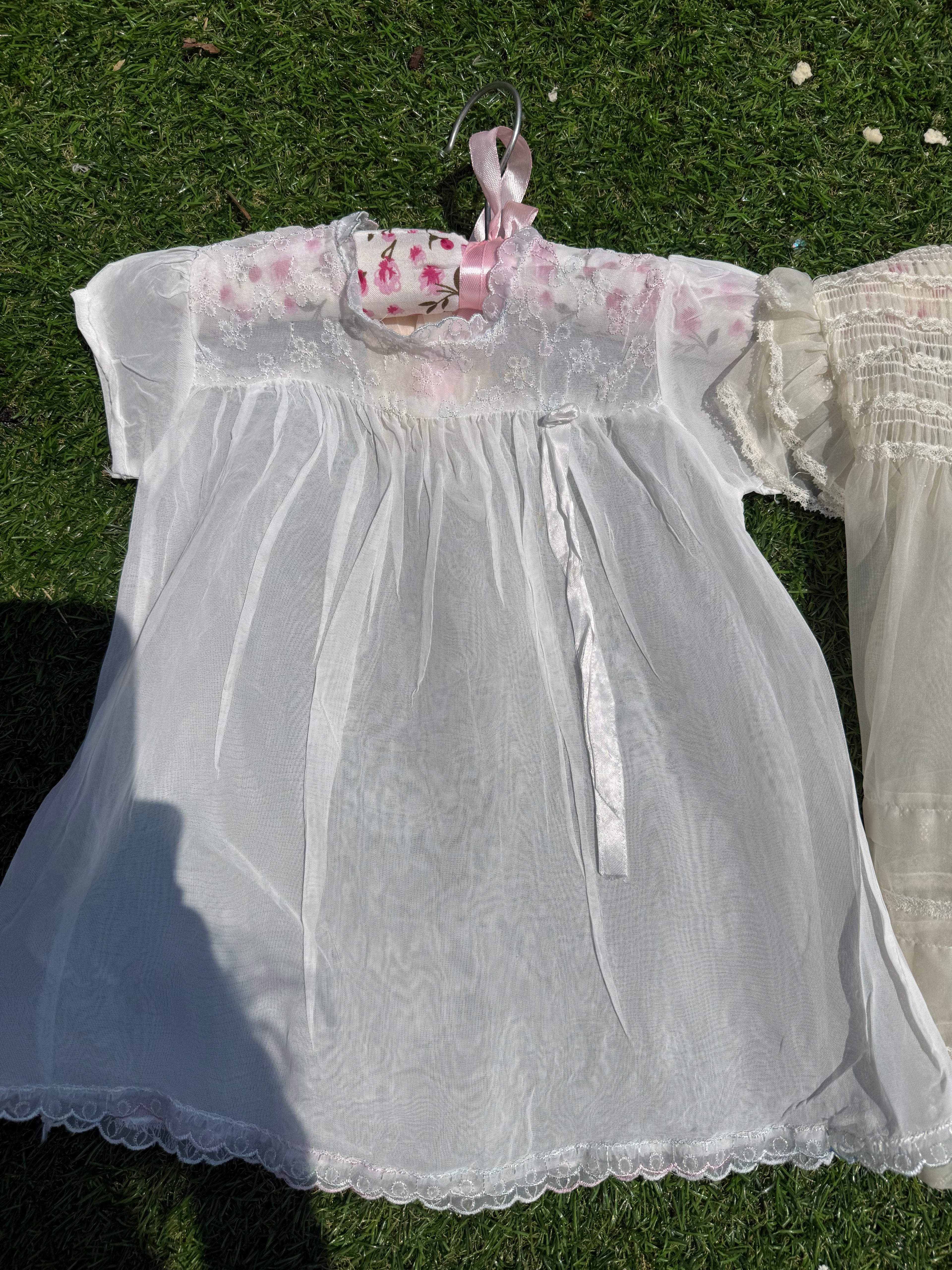 Vintage Sheer Baby Dress Bundle