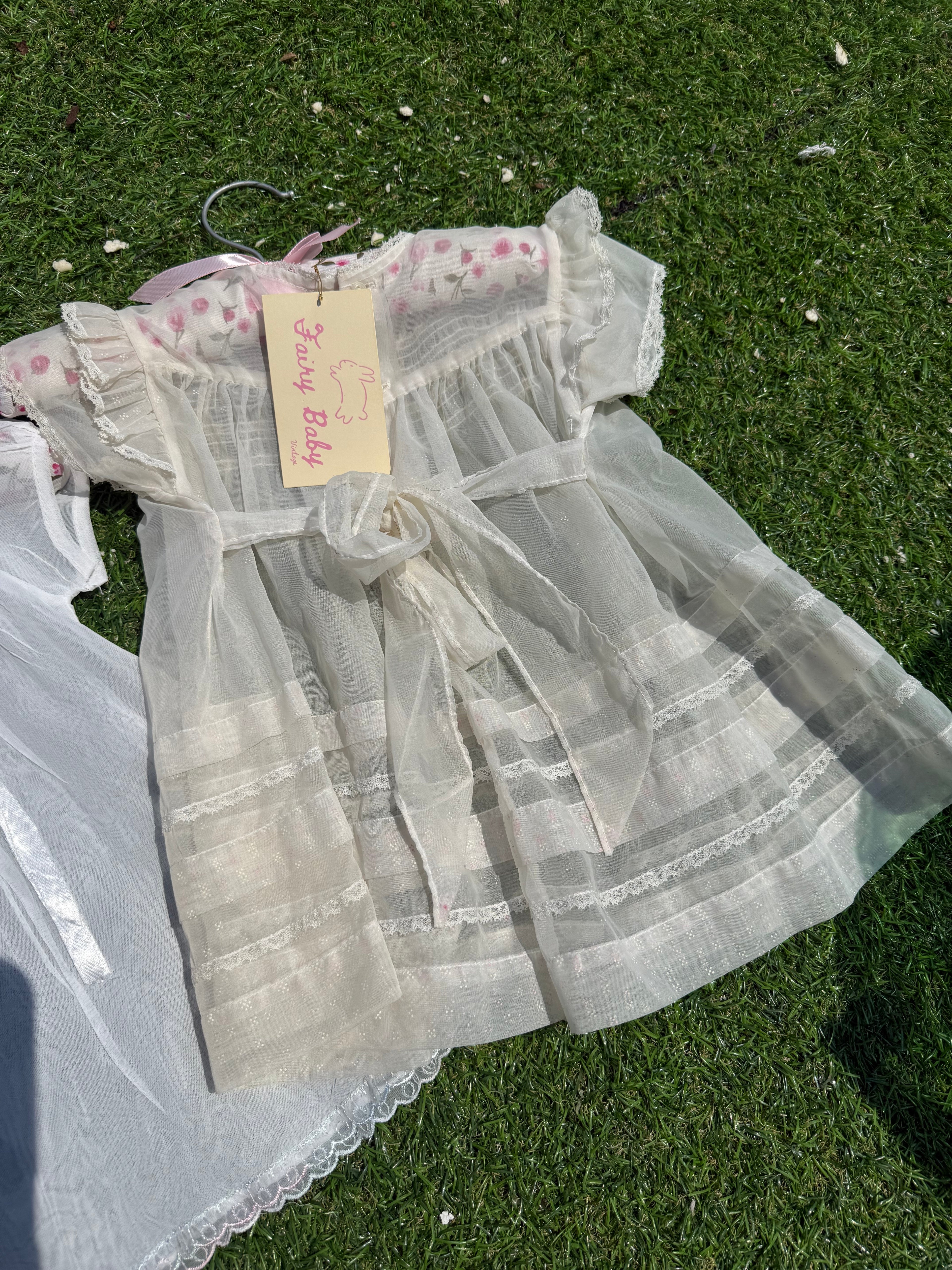 Vintage Sheer Baby Dress Bundle
