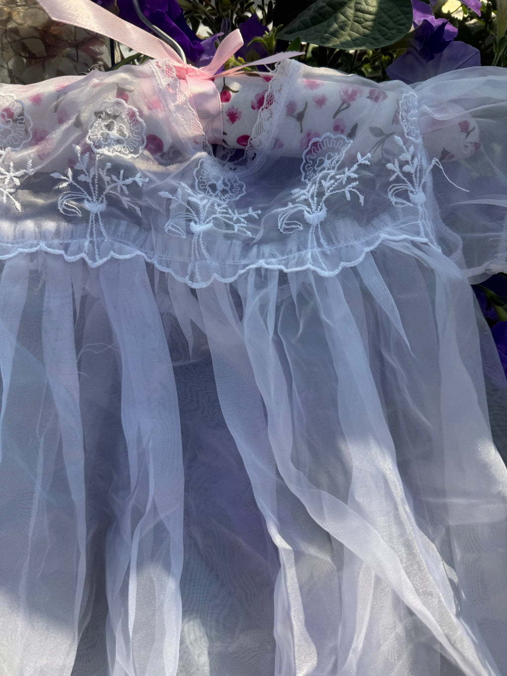 White Rose Vintage Baby Christening Ensemble