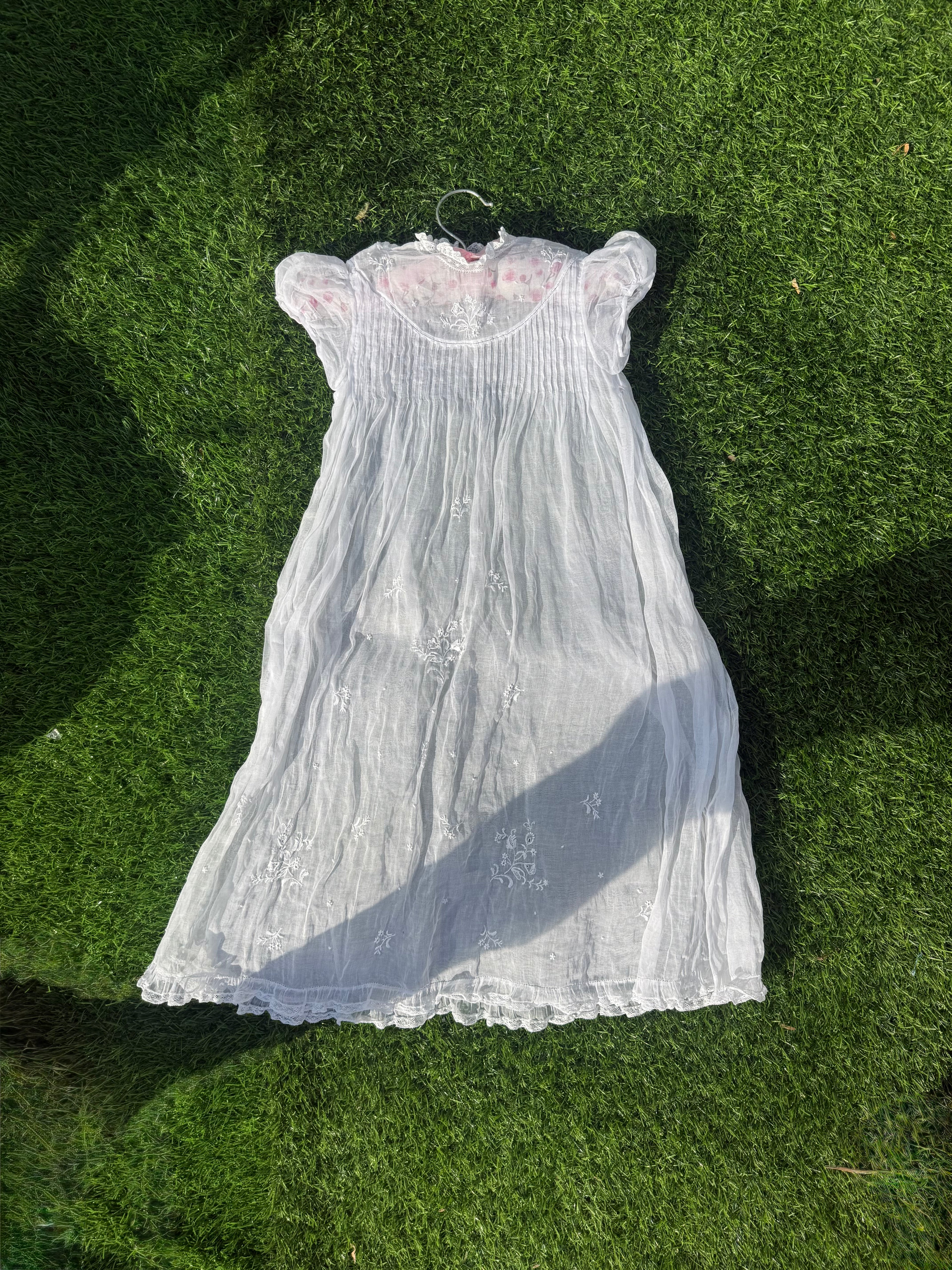 Victorian Whisper Garden Baby Dress