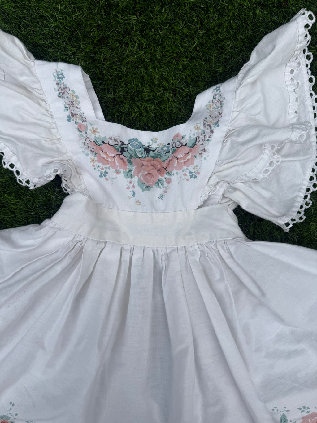 Cottage Rose Vintage Baby Apron