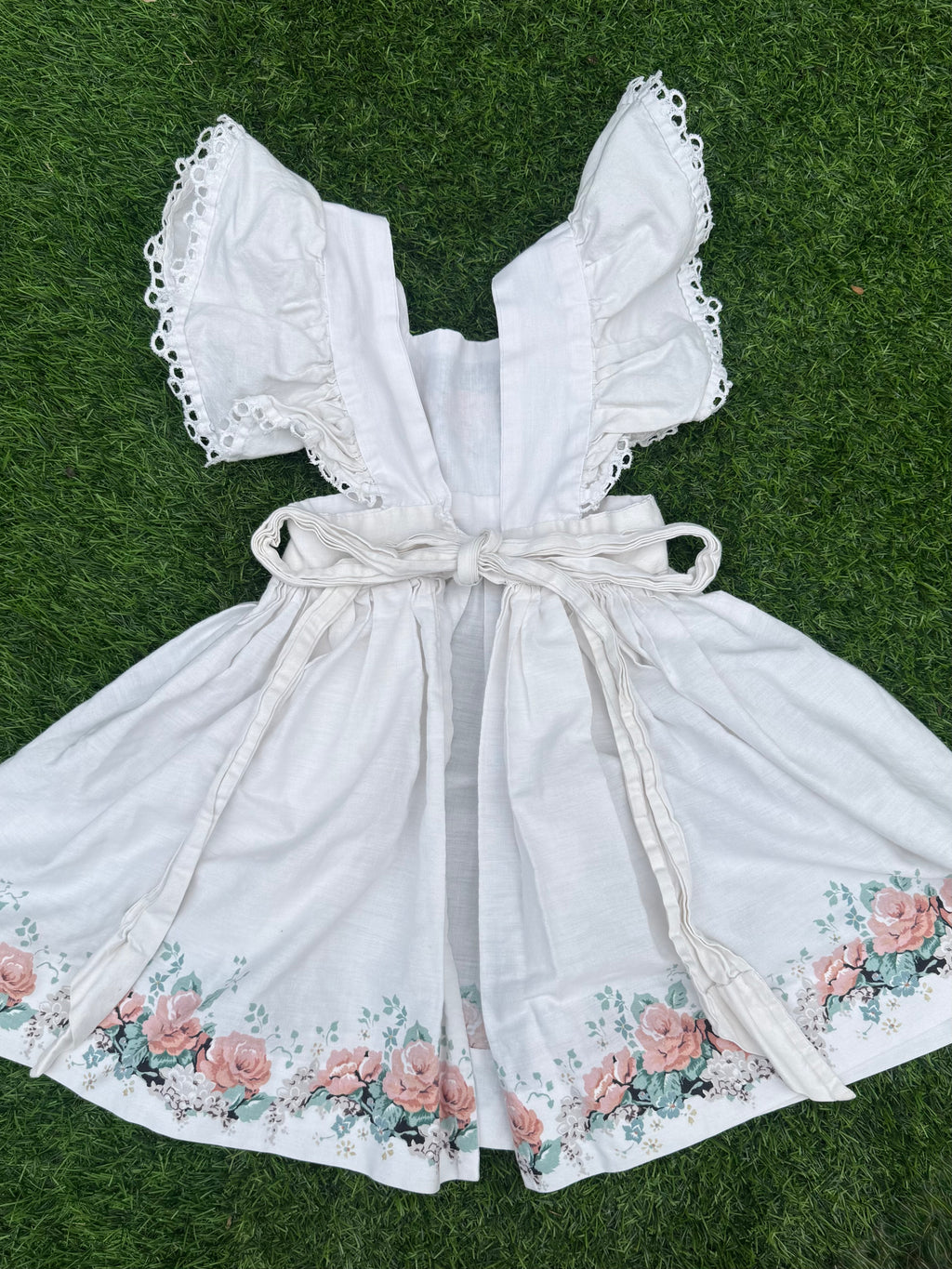 Cottage Rose Vintage Baby Apron
